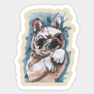 Little Pet Dog Meeting Its Owner Sticker